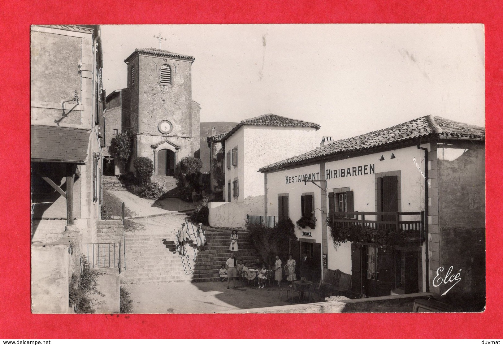 64 Pyrenées Atlantique Biriatou     L 'eglise Avec Le Restaurant Hiribarren - Biriatou