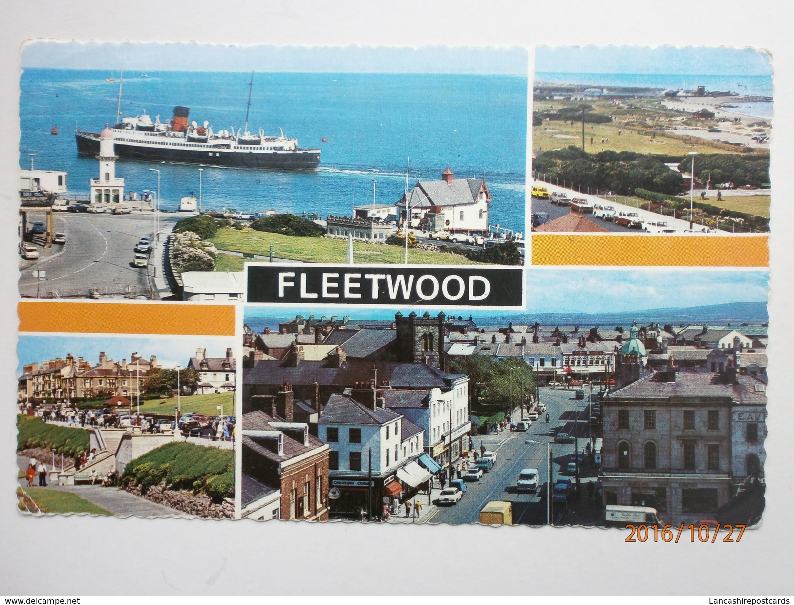 Postcard Multiview Fleetwood Isle Of Man Boat The Greens The Esplanade Lord Street By Bamforth My Ref B157 - Other & Unclassified