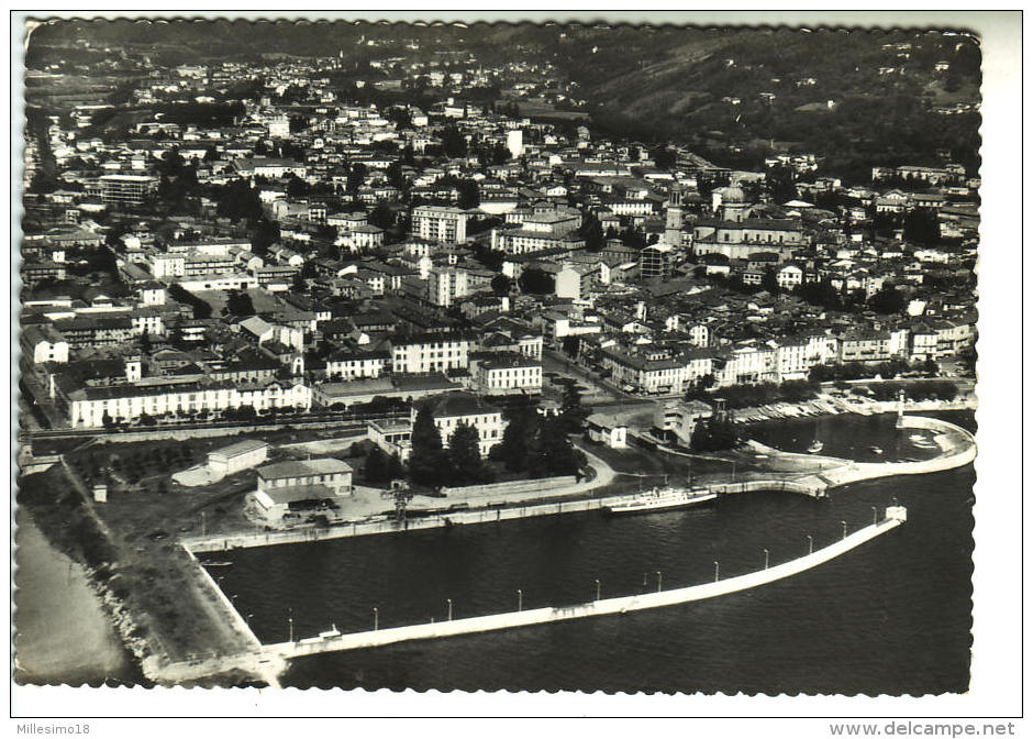 Italy Italia 1965 Lago Maggiore Verbania Intra Aereo Cartolina FG VG Postcard - Verbania