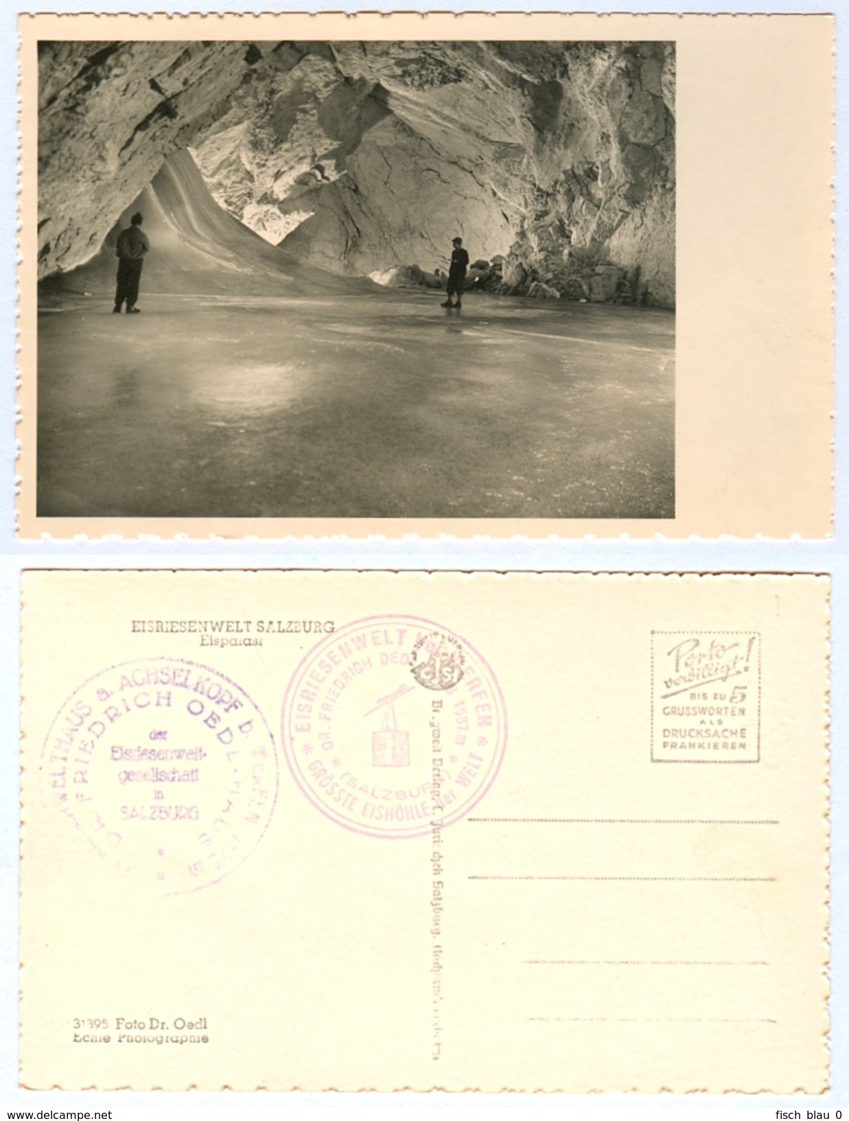 AK Salzburg 5450 Werfen Im Pongau Eisriesenwelt Eispalast Eishöhle Bergwelt Verlag C. Jurischek Höhle Cave Österreich - Werfen