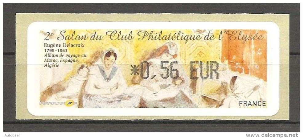 Frankreich France 2010 2e Salon Du Club Philatelique De L'Elysee Neuf Mint Postfrisch ATM Michel Nr. 70 0,56 - 2010-... Illustrated Franking Labels