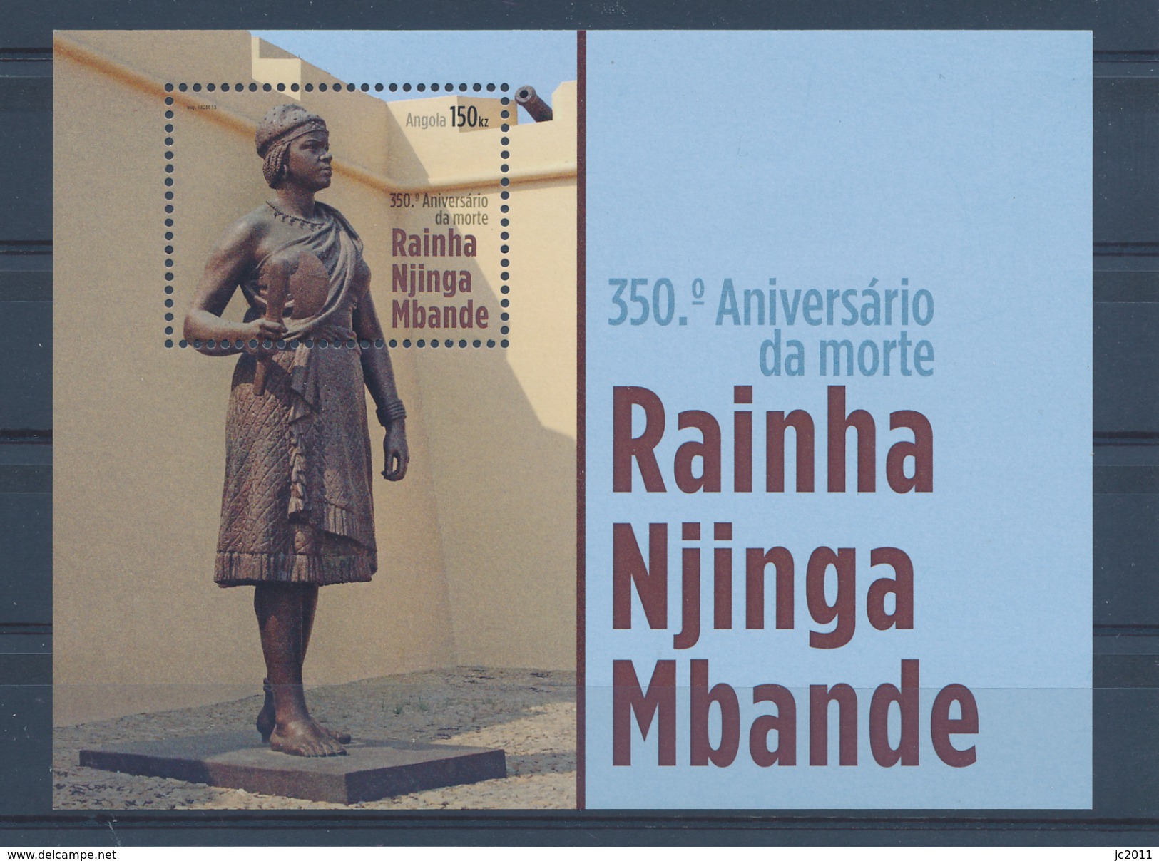 Angola - 2013 - 350º Aniversario Da Morte Da Rainha Njinga Mbande  - MNH / ( ** ) - Angola