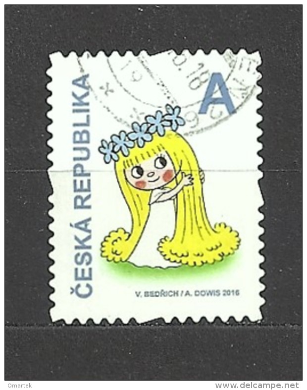 Czech Republic  Tschechische Republik  2016 Gest. Mi 886 Pof 888 Fairy Amalka - Stamp From Booklet.  Fee Amalka  C2 - Oblitérés