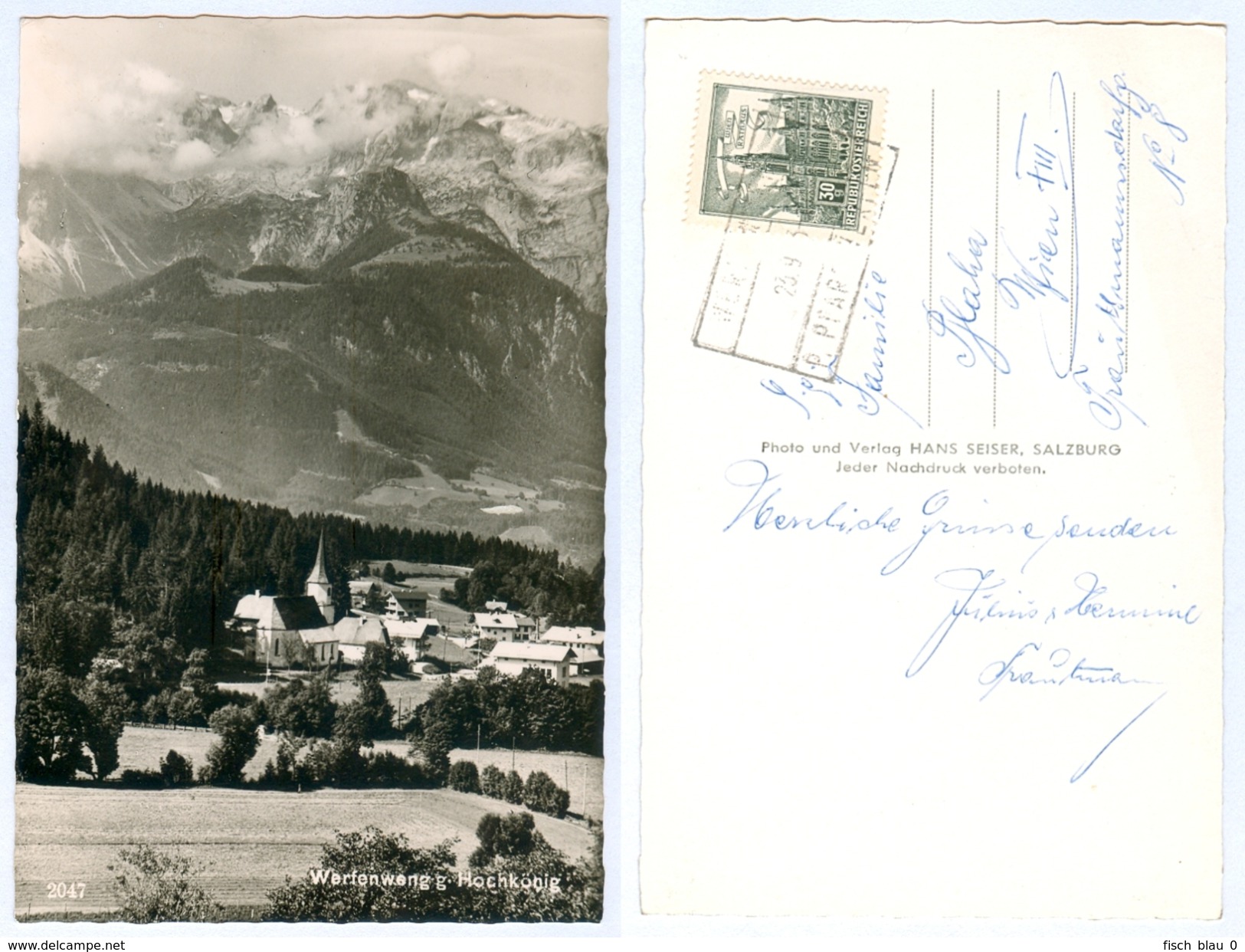 AK Salzburg 5453 Werfenweng Im Pongau Hochkönig Verlag Hans Seiser Ansichtskarte Picture Postcard Am Tennengebirge I. - Werfen