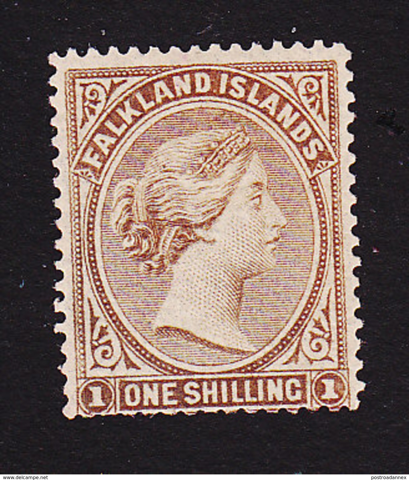 Falkland Islands, Scott #4, Mint Never Hinged, Queen Victoria, Issued 1878 - Falkland