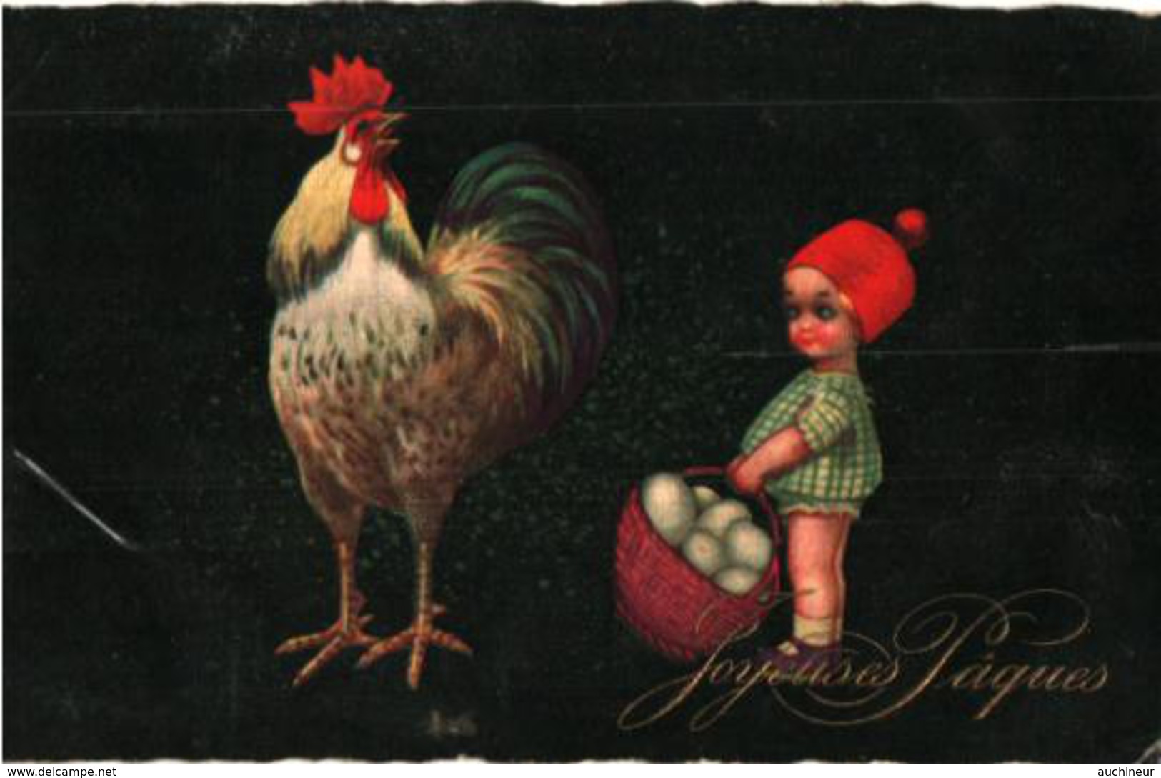 Pâques 200 - Coq Et Enfant, Attribué à Colombo - Pâques