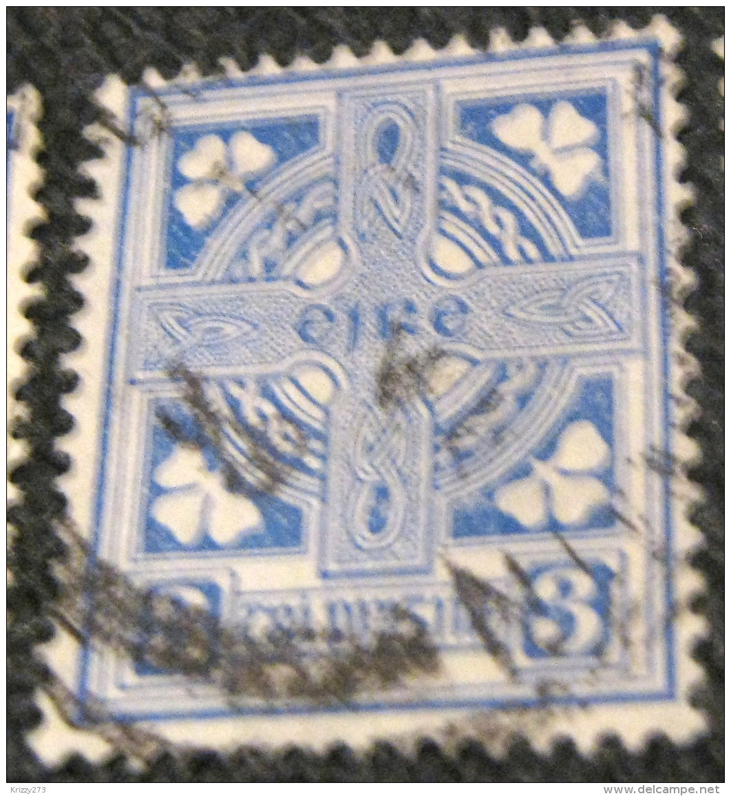 Ireland 1922 Celtic Cross 3p - Used - Used Stamps