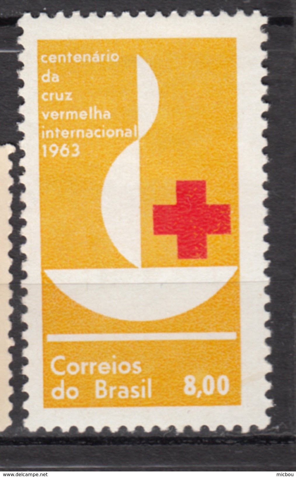 Brésil, Brasil, Croix-rouge, Red Cross, Jaune, Yellow - Rode Kruis