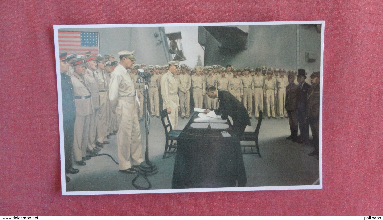 Surrender General Douglas MaCarthur  Accepts The Surrender From Japam --ref  2372 - Guerra 1939-45