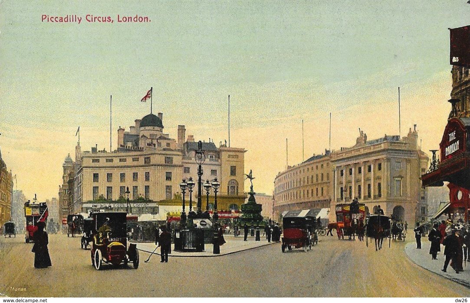 Piccadilly Circus - London - Old Cars - National Series - Carte N° S.V. 556 Non Circulée - Piccadilly Circus