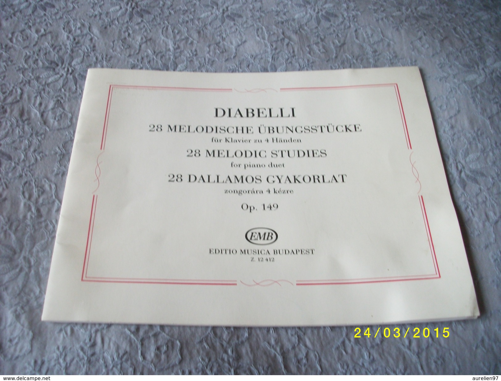 DIABELLI 28 Mélodies Pour Piano 4 Mains - Instruments à Cordes