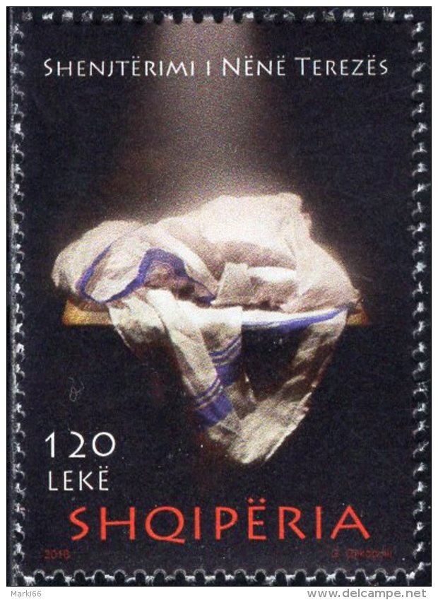 Albania - 2016 - Sanctification Of Mother Teresa - Mint Stamp - Albanien