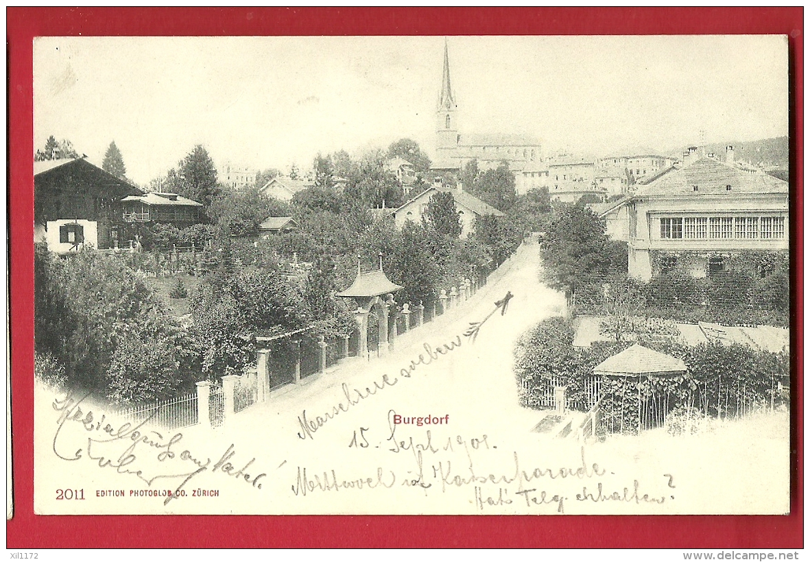 FIQ-02  Burgdorf  BErthoud. Pionier. Stempel Sappeurcompagnie. Gelaufen In 1901 - Berthoud