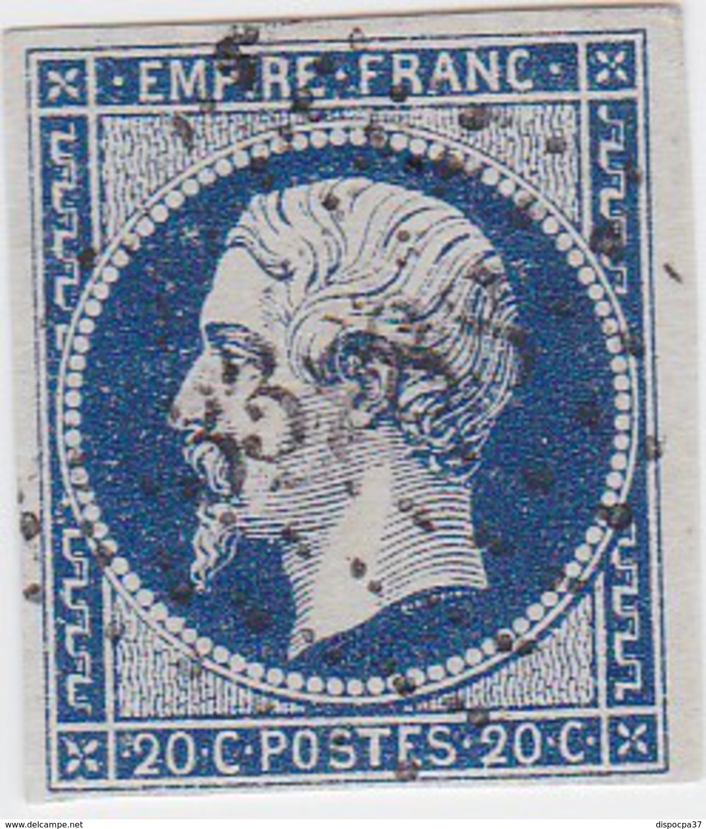 N° 14 A   /  PC  3888  ST-JEAN -DE-BREVELAY  /  MORBIHAN    /  BUREAU SUPPLEMENTAIRE    LOT 14112  IND 14  COTE 120&euro - 1853-1860 Napoléon III.