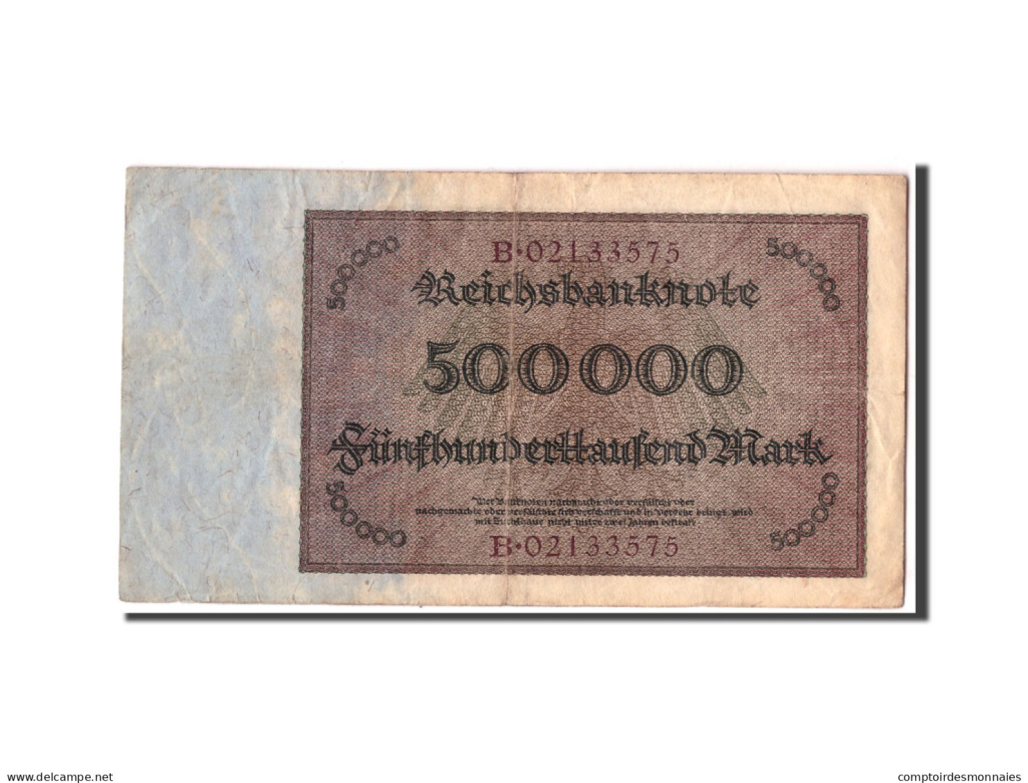 Billet, Allemagne, 500,000 Mark, 1923, 1923-05-01, KM:88a, TB - 500.000 Mark