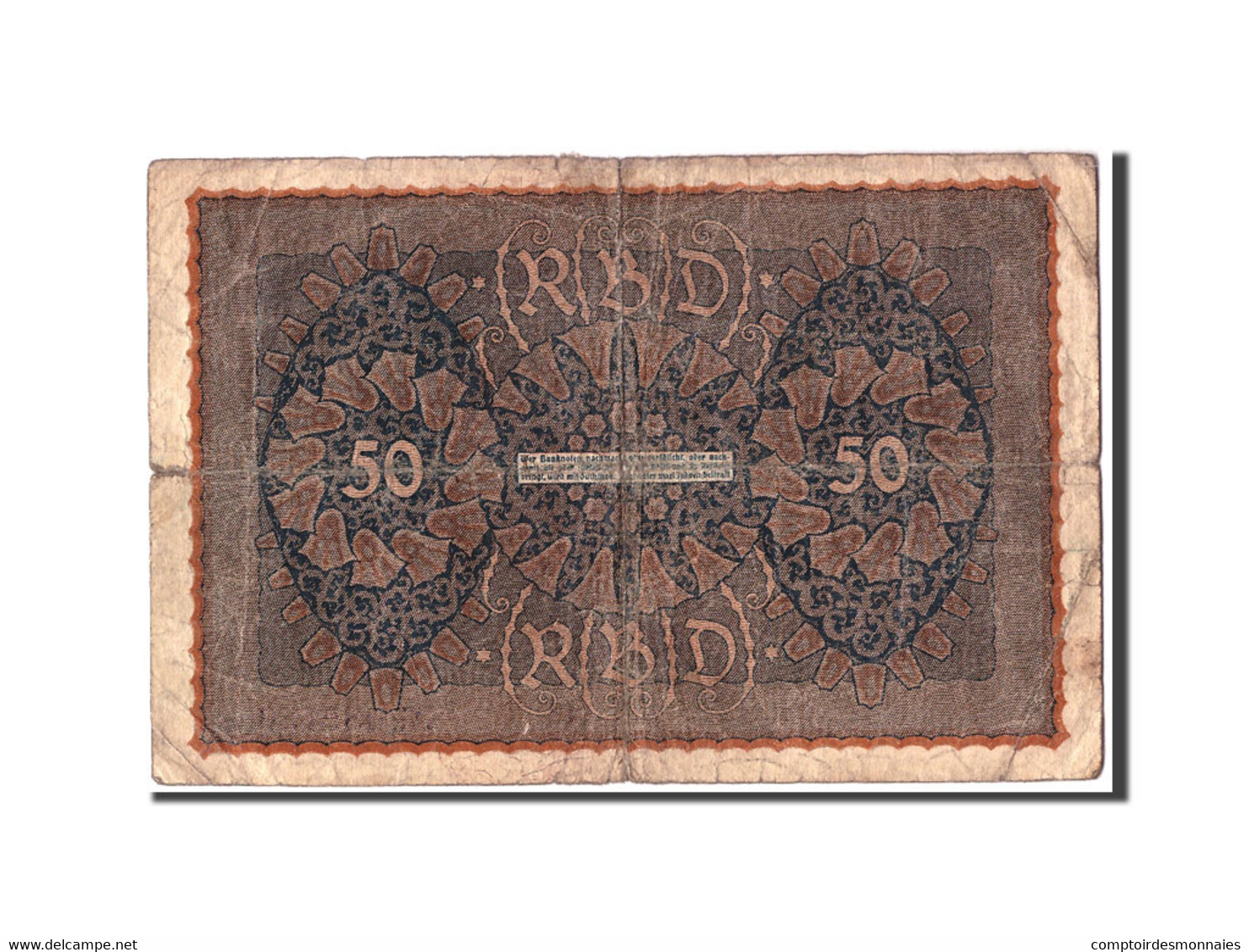 Billet, Allemagne, 50 Mark, 1919, 1919-06-24, KM:66, AB+ - 50 Mark