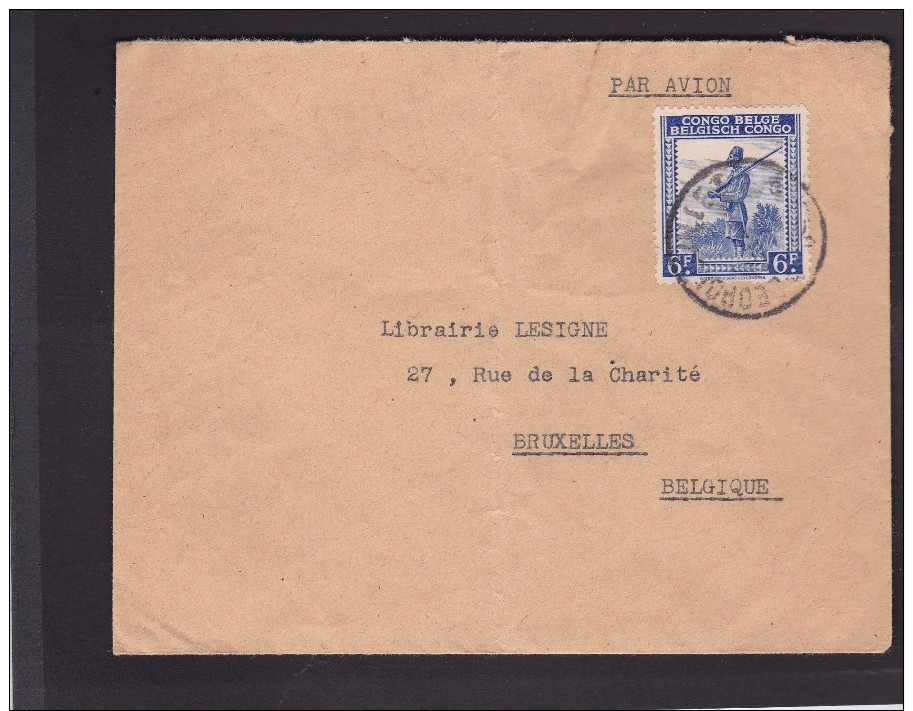 Lettre.Congo-Belge.cachet De Léopoldville. - Briefe U. Dokumente