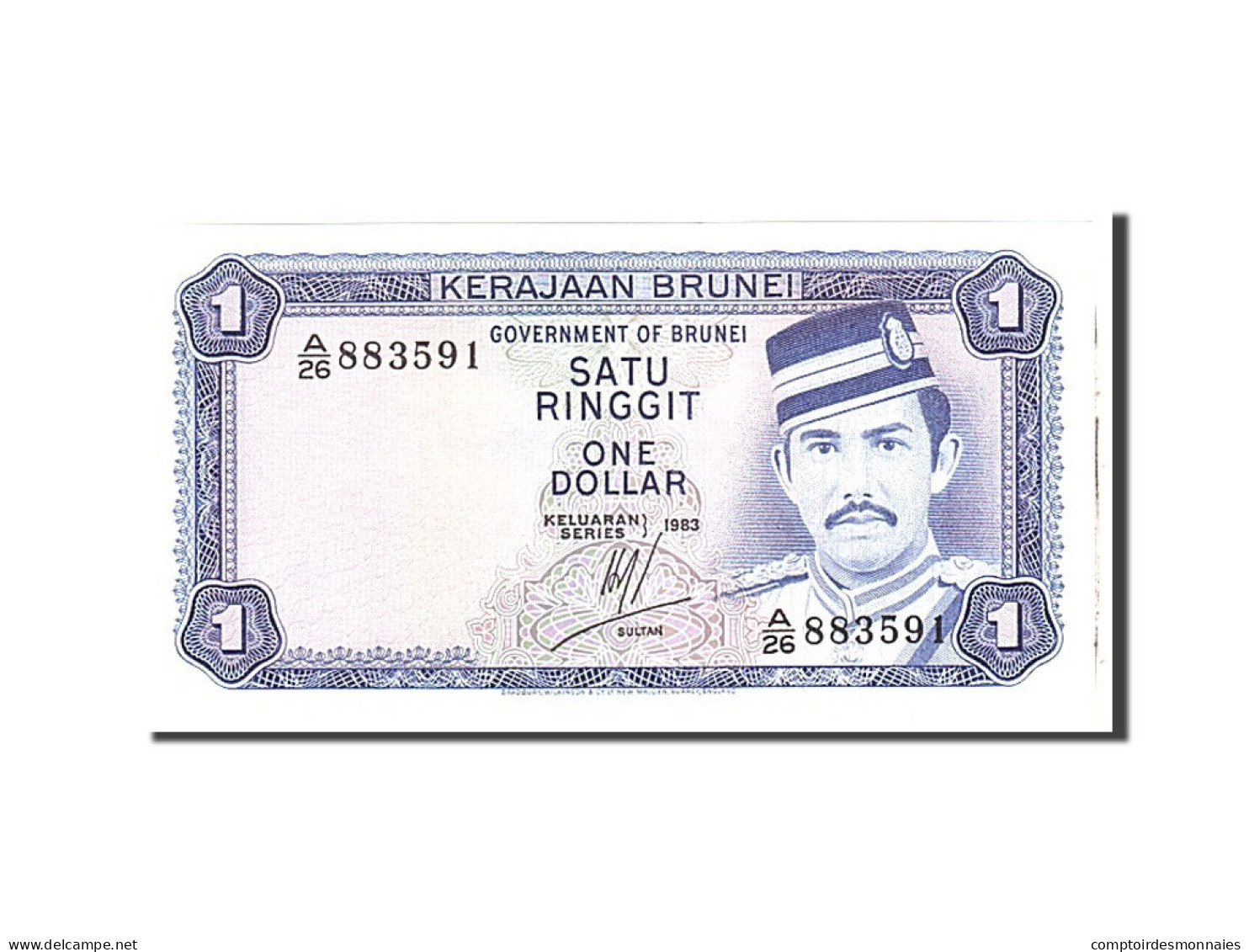 Billet, BRUNEI, 1 Ringgit, 1983, Undated, KM:6c, NEUF - Brunei