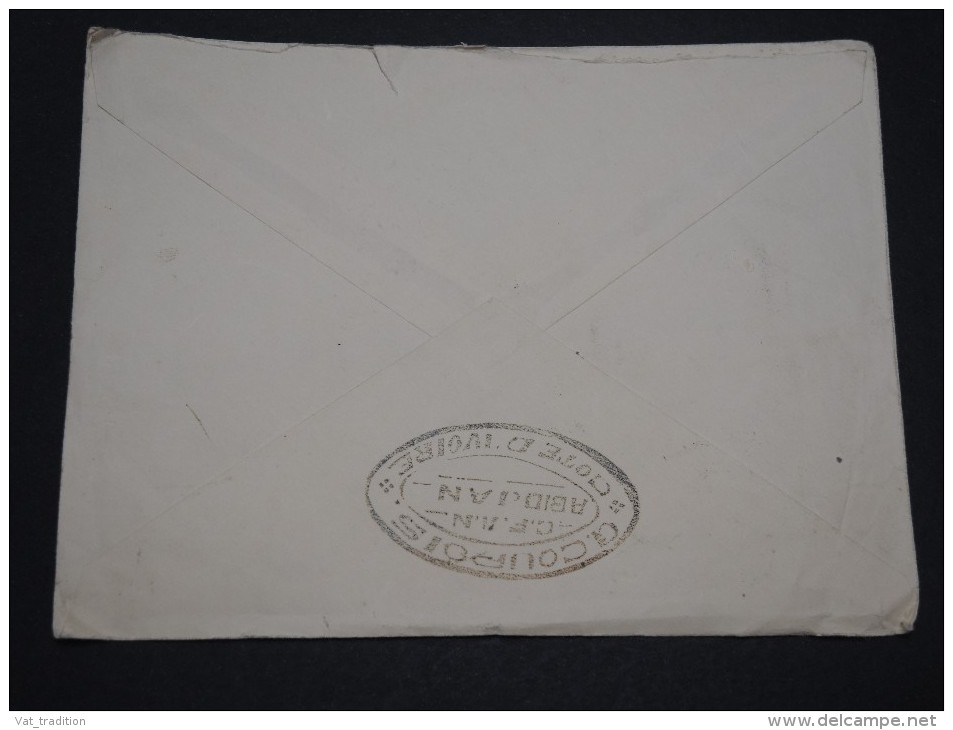 FRANCE / COTE D ' IVOIRE - Enveloppe De Abidjan Pour  Lyon En 1938 , Affranchissement Plaisant - A Voir - L 4924 - Lettres & Documents