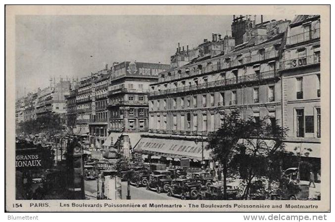 CPA Montmartre Paris  écrite Boulevard Montmartre Et Poissonnière - Arrondissement: 09