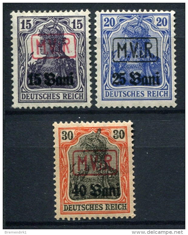 98747) DEUT.BESETZUNG Post In Rumänien # 1-3 Gefalzt Aus 1917, 22.- € - Occupazione 1914 – 18