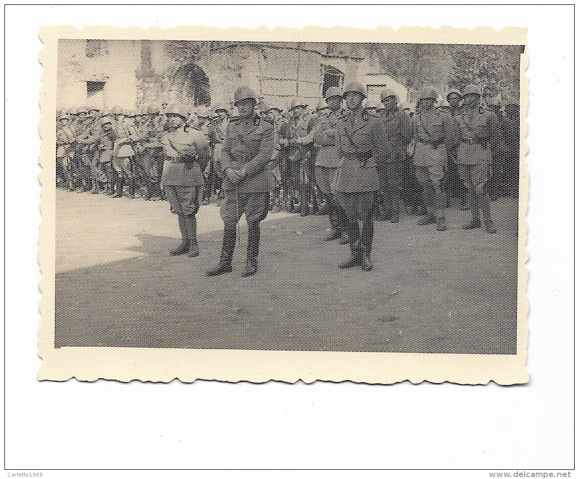 FOTO MILITARI ITALIANI MESSA AL CAMPO BAIDOA 1940 - CM. 8,5X6 - Guerra, Militari