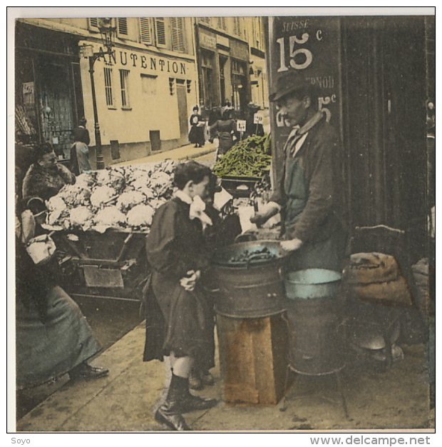 Marchand De Marrons Placement De Fond Stereo Couleur ELD Chataignes Chou Fleur Chesnut Dealer - Shopkeepers