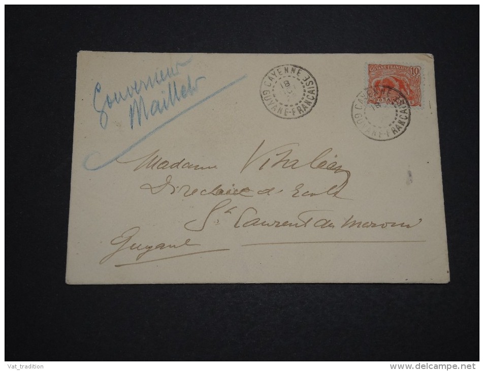 FRANCE / GUYANE - Enveloppe De Cayenne Pour St Laurent De Maroni - A Voir - L 4944 - Covers & Documents