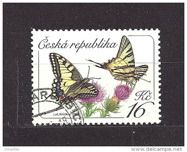 Czech Republic Tschechische Republik 2016 ⊙ Mi 881 Schmetterlinge, Butterflies. Yellow Swallowtail Papilio C5 - Oblitérés