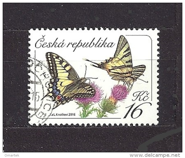 Czech Republic Tschechische Republik 2016 Gest Mi 881 Schmetterlinge, Butterflies. Yellow Swallowtail Papilio C10 - Gebraucht