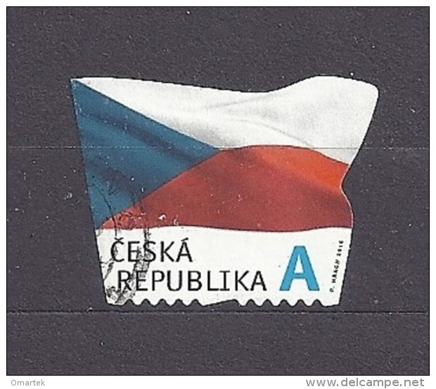 Czech Republic  Tschechische Republik  2015 ⊙ Mi 865 The Flag Of The Czech Republic. Die Flagge Der Tschechische C.8 - Oblitérés