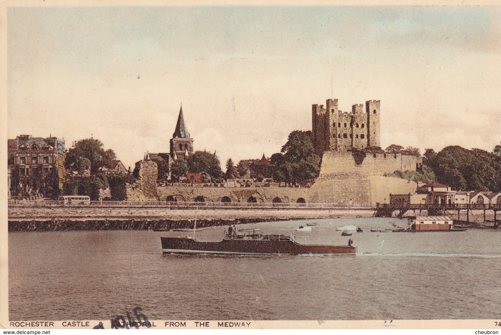 ANGLETERRE. ROCHESTER. . THEDRAL FROM THE MEDWAY. ANNÉE 1946 - Rochester