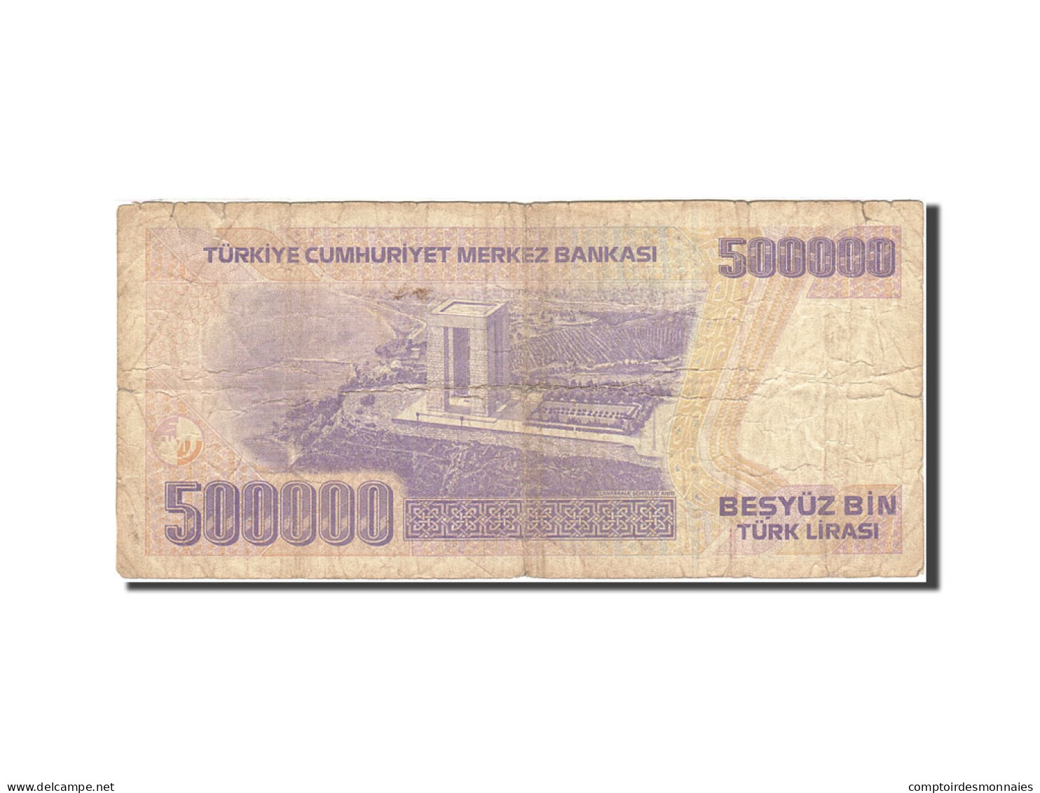 Billet, Turquie, 500,000 Lira, 1998-2002, 1998, KM:212, B - Turquie