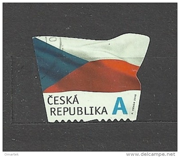 Czech Republic  Tschechische Republik  2015 ⊙ Mi 865 The Flag Of The Czech Republic. Die Flagge Der Tschechische C.9 - Gebraucht