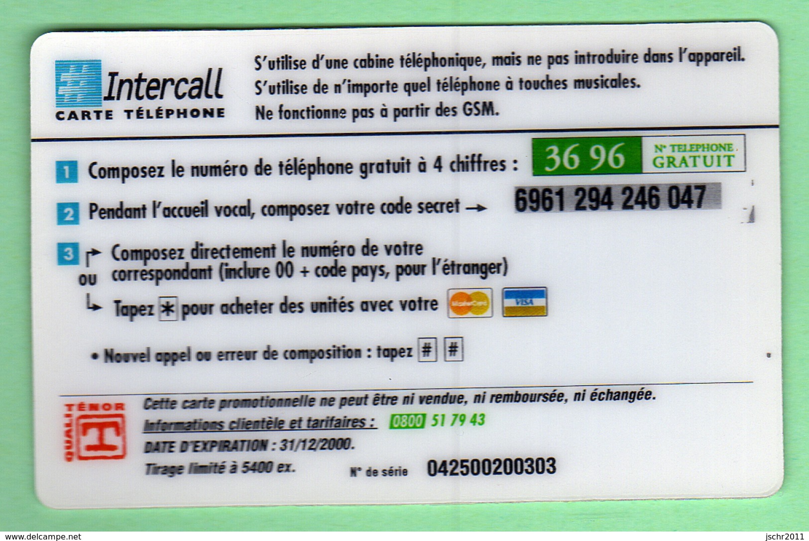 INTERCALL N°79 *** 5 Unites *** 5400 Ex *** (A100-P17) - Autres & Non Classés