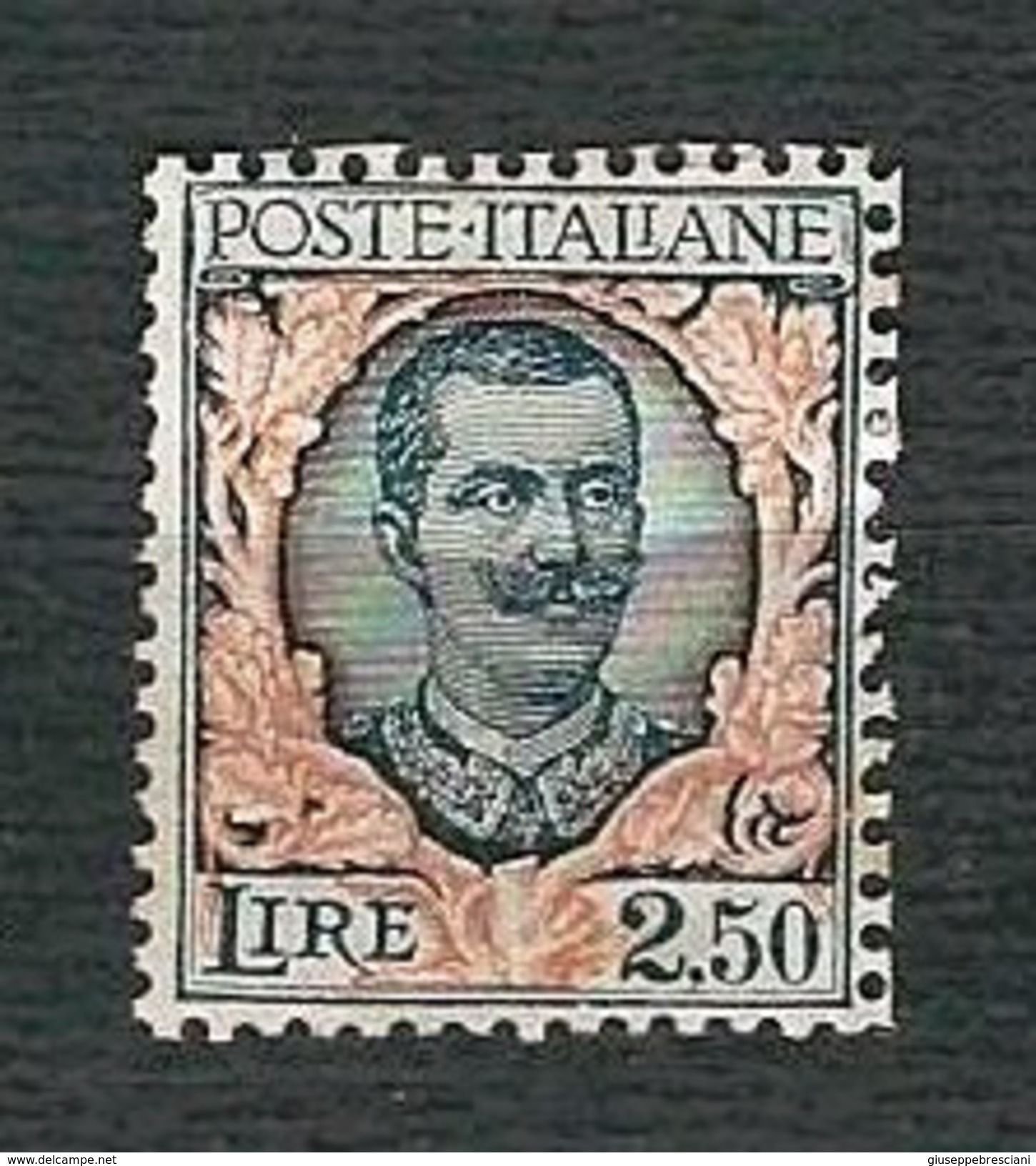 ITALIA1926 - Effigie Di Re Vittorio Emanuele III, "Floreale" Del 1923 - Lire 2,50 - MH - Sassone IT 203 - Nuovi