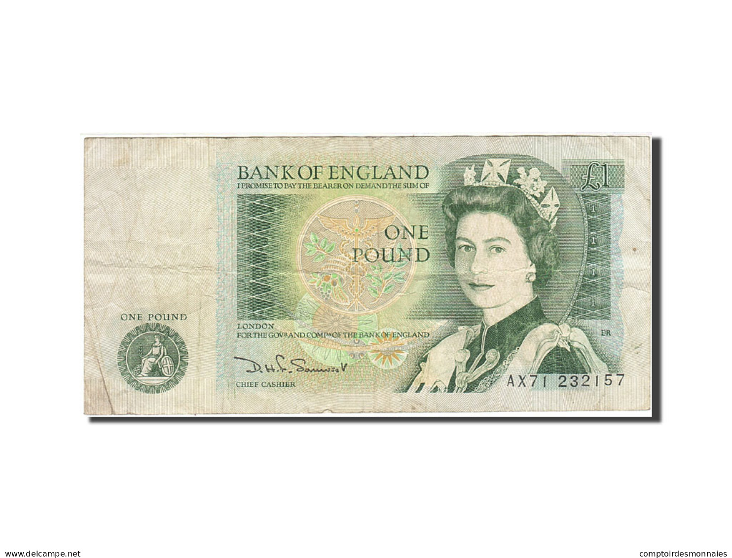 Billet, Grande-Bretagne, 1 Pound, 1971-1982, Undated (1978-1984), KM:377b, TB - 1 Pond