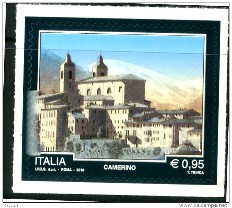 ITALIA / ITALY 2016** - Turismo - "Camerino" - 1 Val. MNH Autoadesivo Come Da Scansione - 2011-20:  Nuovi