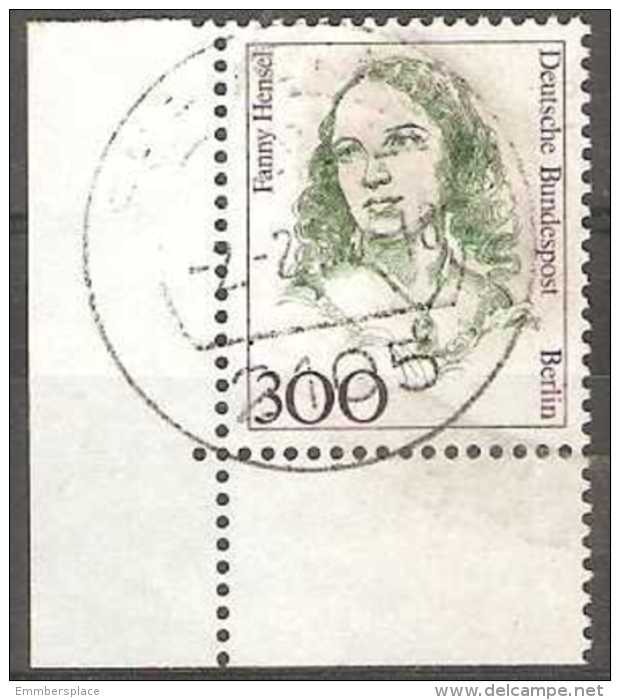 West Berlin - 1989  Fanny Hensel 300pf Used  Sc 9N530 - Used Stamps