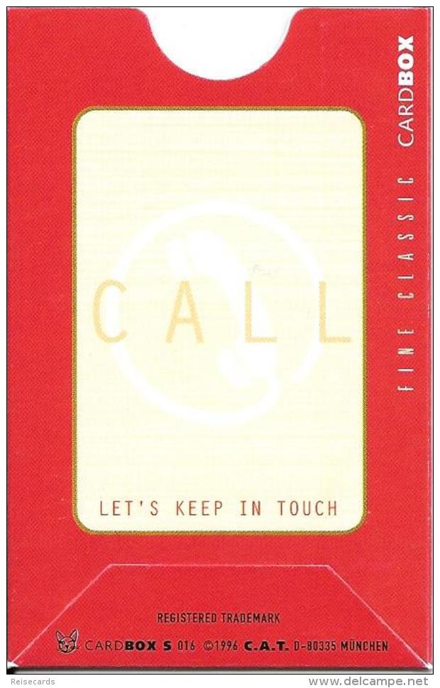 Card Safe Box: Call, Let's Keep In Touch - Materiale