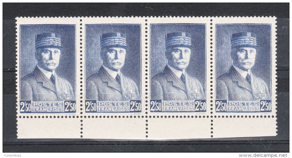 FRANCE YT 473 ** BLOC DE 4 - 1939-44 Iris