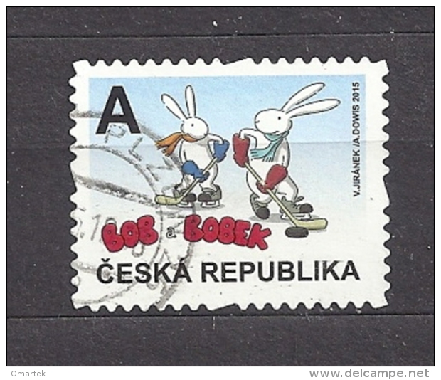 Czech Republic  Tschechische Republik  2015 ⊙ Mi 844 Bob And Bobek Playing Ice Hockey. C.4 - Used Stamps