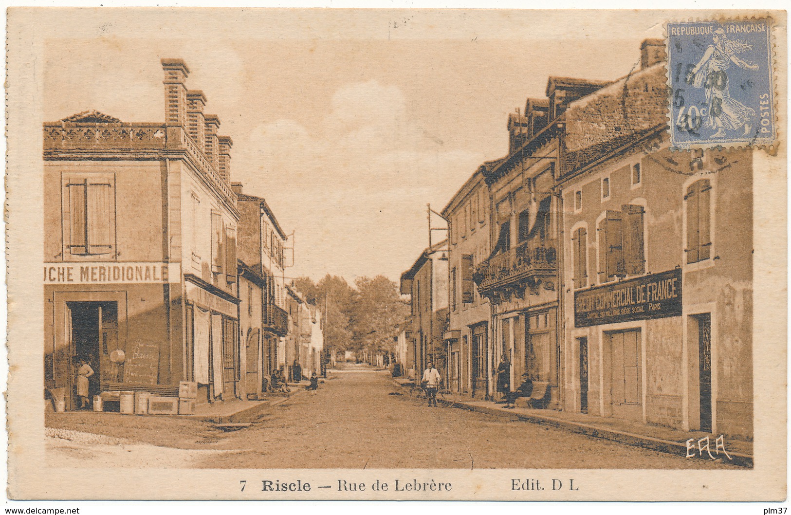 RISCLE - Rue De Lebrère - Crédit Commercial De France, Ruche Méridionale - Riscle