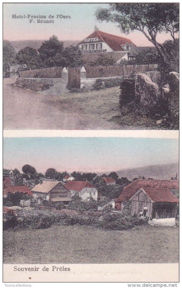 CPA SUISSE @ Canton Berne @ PRELES En 1905 : HOTEL Pension De L'OURS F. Brandt @ Près Du Lac De Bielersee Et De Bienne - Bern