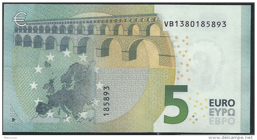 € 5 SPAIN  VA V008  G2  DRAGHI  UNC - 5 Euro