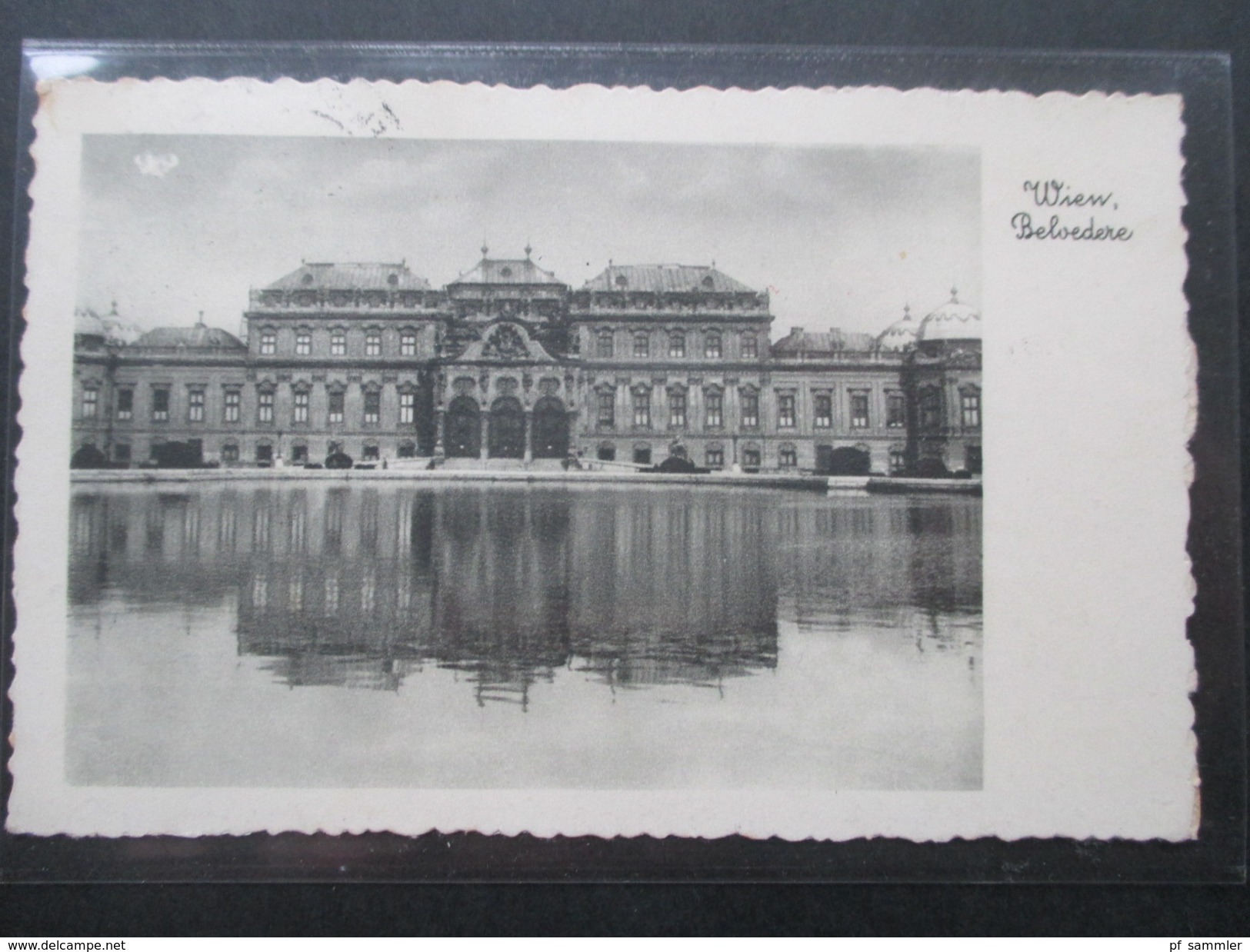 AK Österreich / Deutsches Reich 1940 DR Nr. 740 Wien Belvedere. Echtfoto - Belvedere