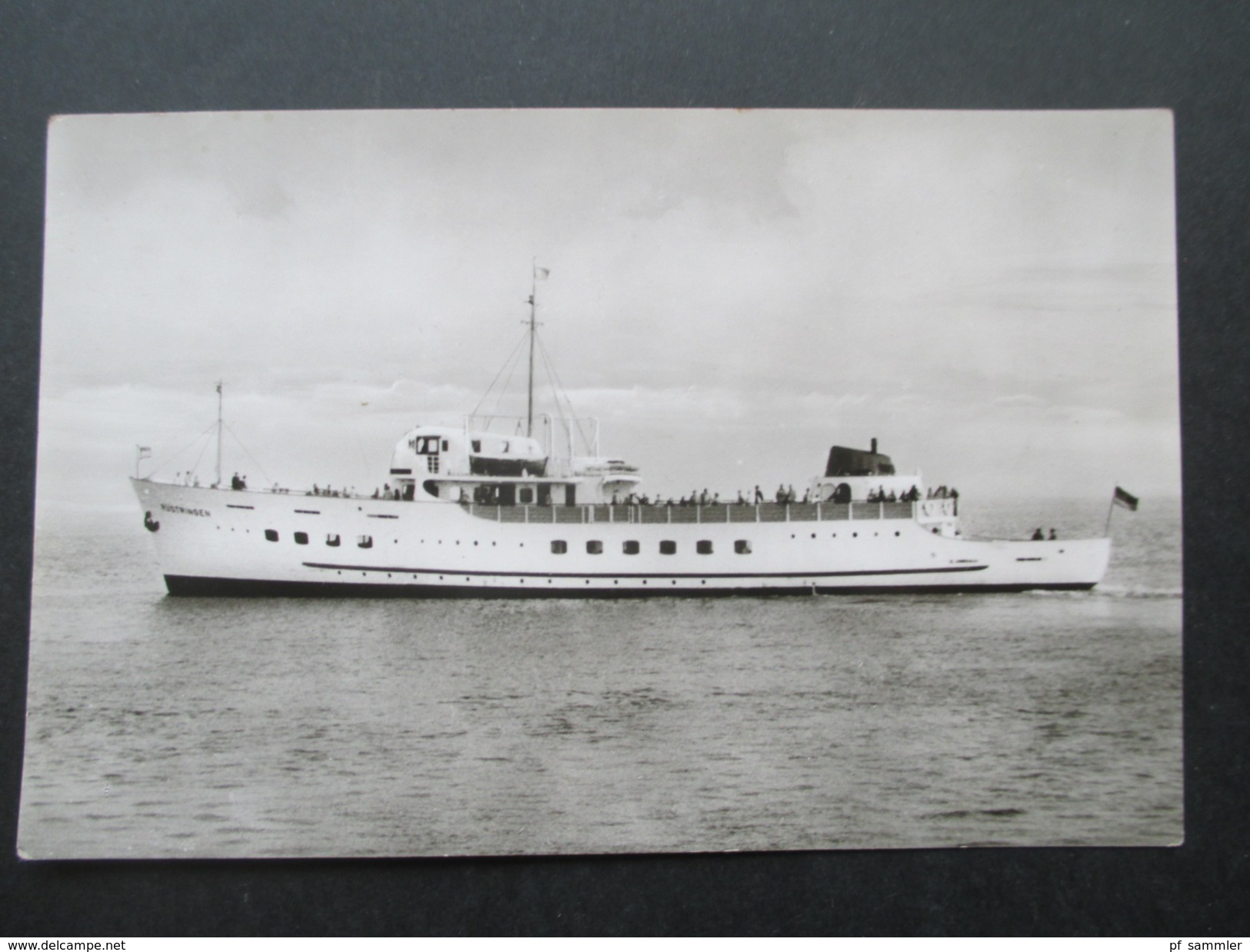 AK 1950 / 60er Jahre. Fähre. Bäderschiff Rüstringen. Wilhelmshaven - Wangerooge - Helgoland. - Fähren