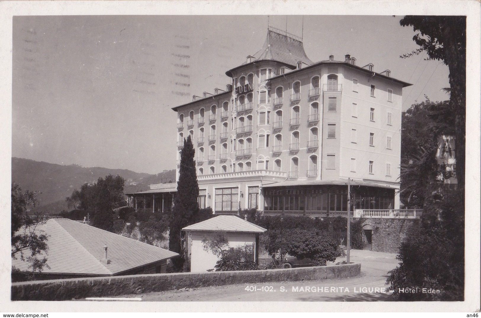 S. MARGHERITA LIGURE  - HOTEL EDEN VG AUTENTICA 100% - Genova