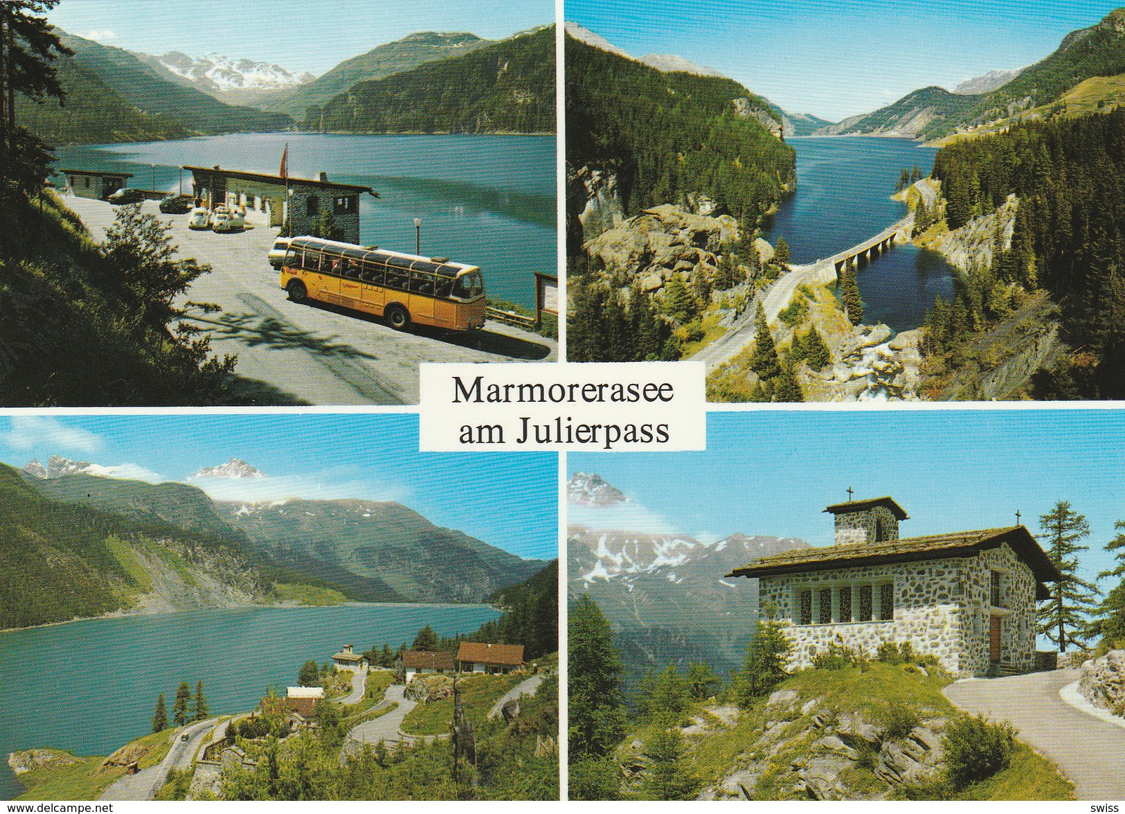 POSTAUTO  POSTBUS  CAR POSTAL  AUTOBUS  BUS  MARMORERASEE - Marmorera