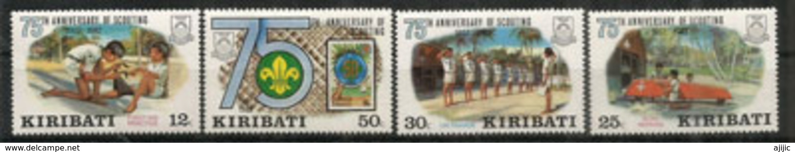 îles KIRIBATI, Scoutisme Aux îles Kiribati (Océan Pacifique) Série Complète Neuve ** Yvert 88-91 - Sonstige - Ozeanien